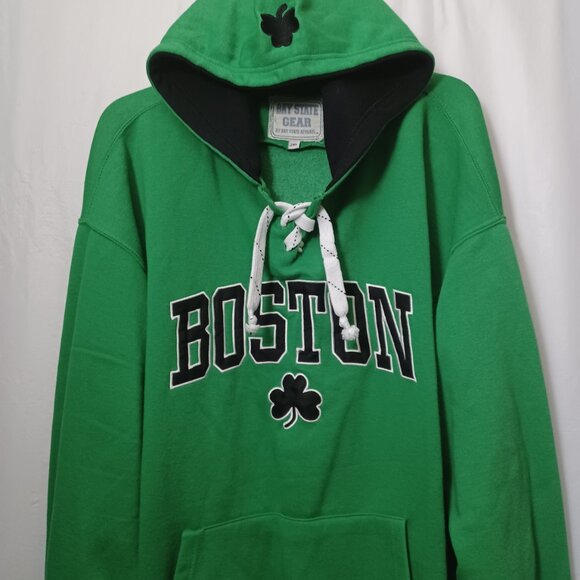 BAY STATE GEAR BOSTON SHAMROCK EMBROIDERED SWEATSHIRT HOODIE MEN'S SIZE 2XL - Picture 9 of 12